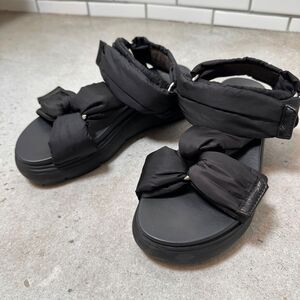 Paul Green Chunky Padded Strap Flatform Sandals Black Platform Slides 6 US / 3.5